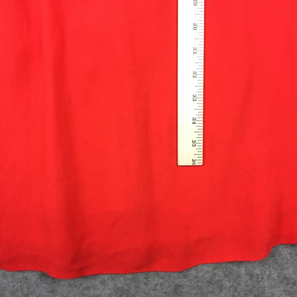 Aritzia Wilfred Dress 4 Cocktail A Line Boat Neck Strappy Open Plunge Back Red - Picture 8 of 15